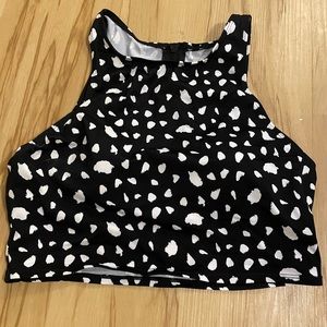 Medium high neck bathing suit top